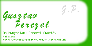 gusztav perczel business card